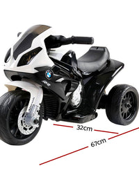 Kids Ride On BMW Licensed S1000RR Black Electric Motorbike
