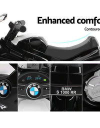 Kids Ride On BMW Licensed S1000RR Black Electric Motorbike
