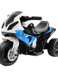 Kids Ride On BMW Licensed S1000RR - Blue Electric Motorbike

