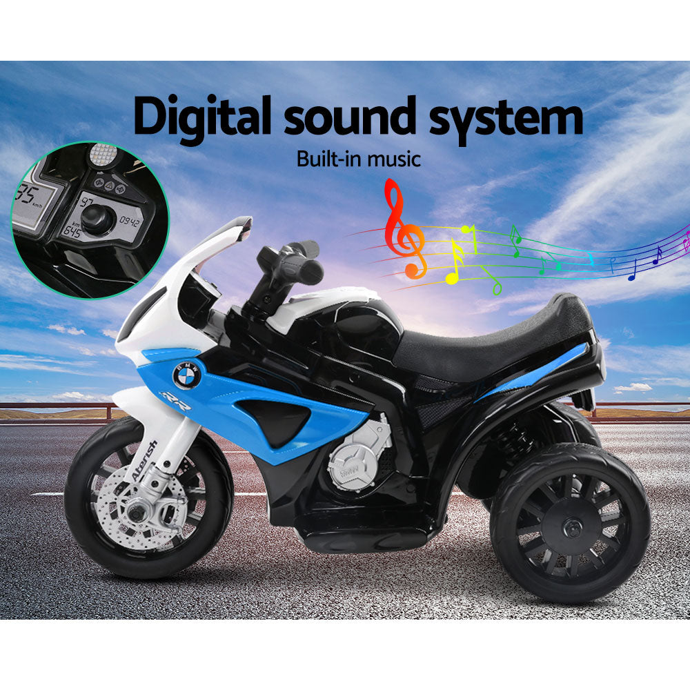 Kids Ride On BMW Licensed S1000RR - Blue Electric Motorbike
