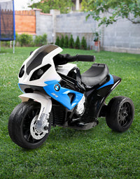 Kids Ride On BMW Licensed S1000RR - Blue Electric Motorbike
