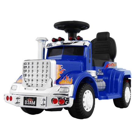 Kids Ride On Electric Blue Truck - Battery Operated