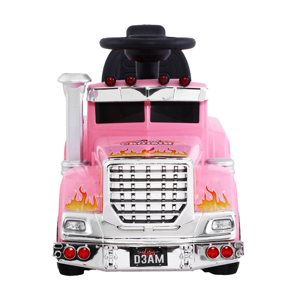 Kids Ride On Pink Electric Truck - Battery Operated