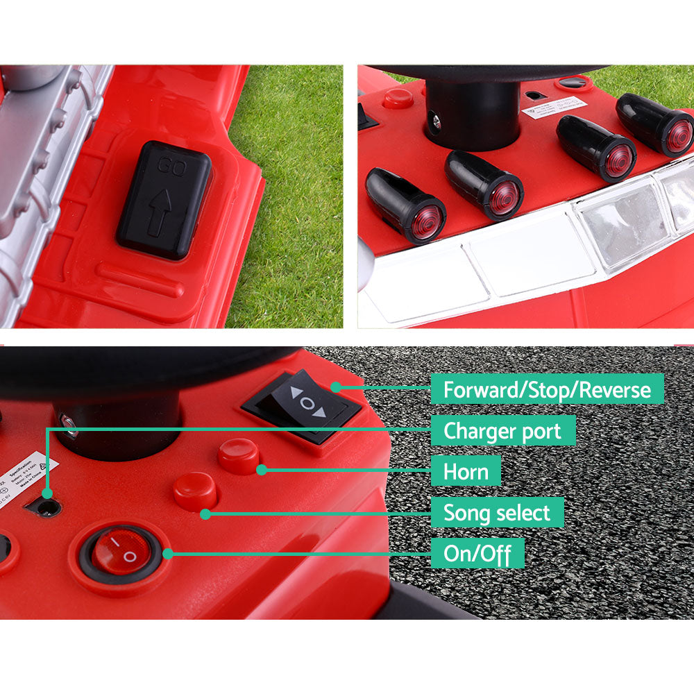 Kids Ride On Red Electric Truck - Battery Operated