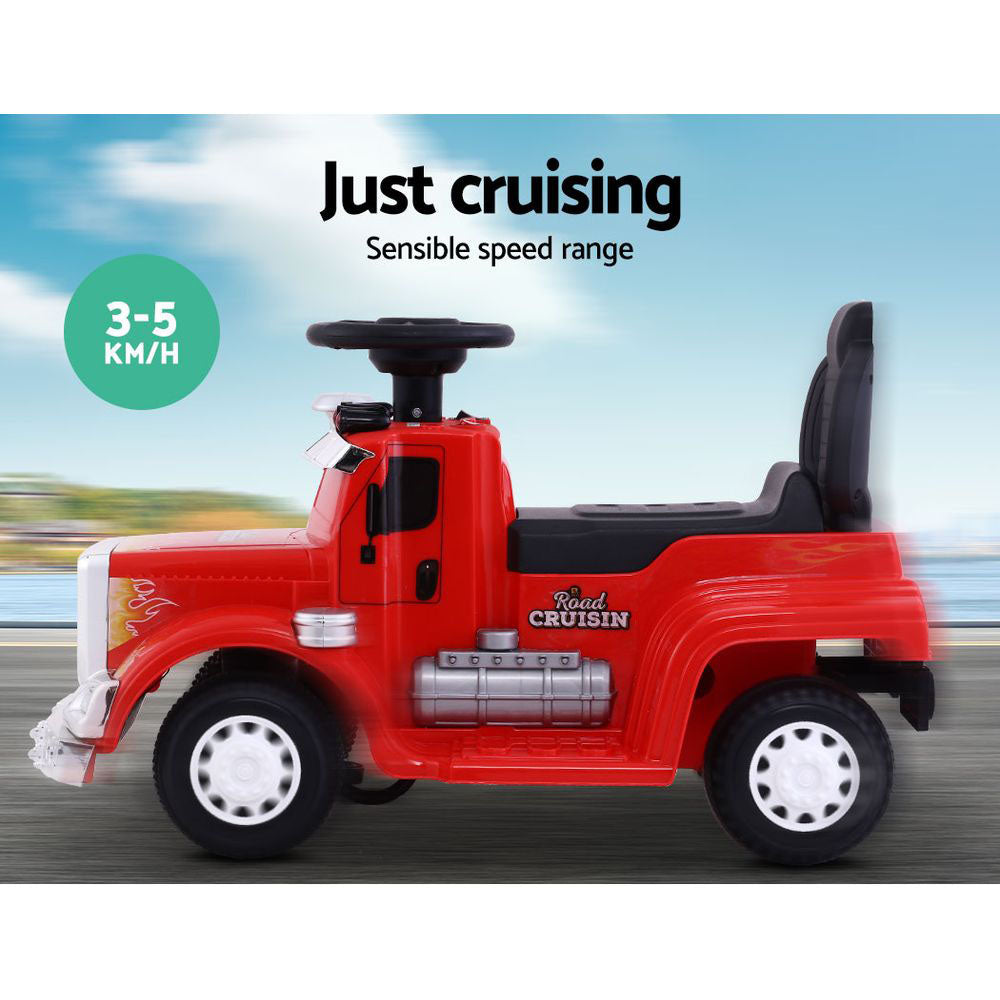 Kids Ride On Red Electric Truck - Battery Operated