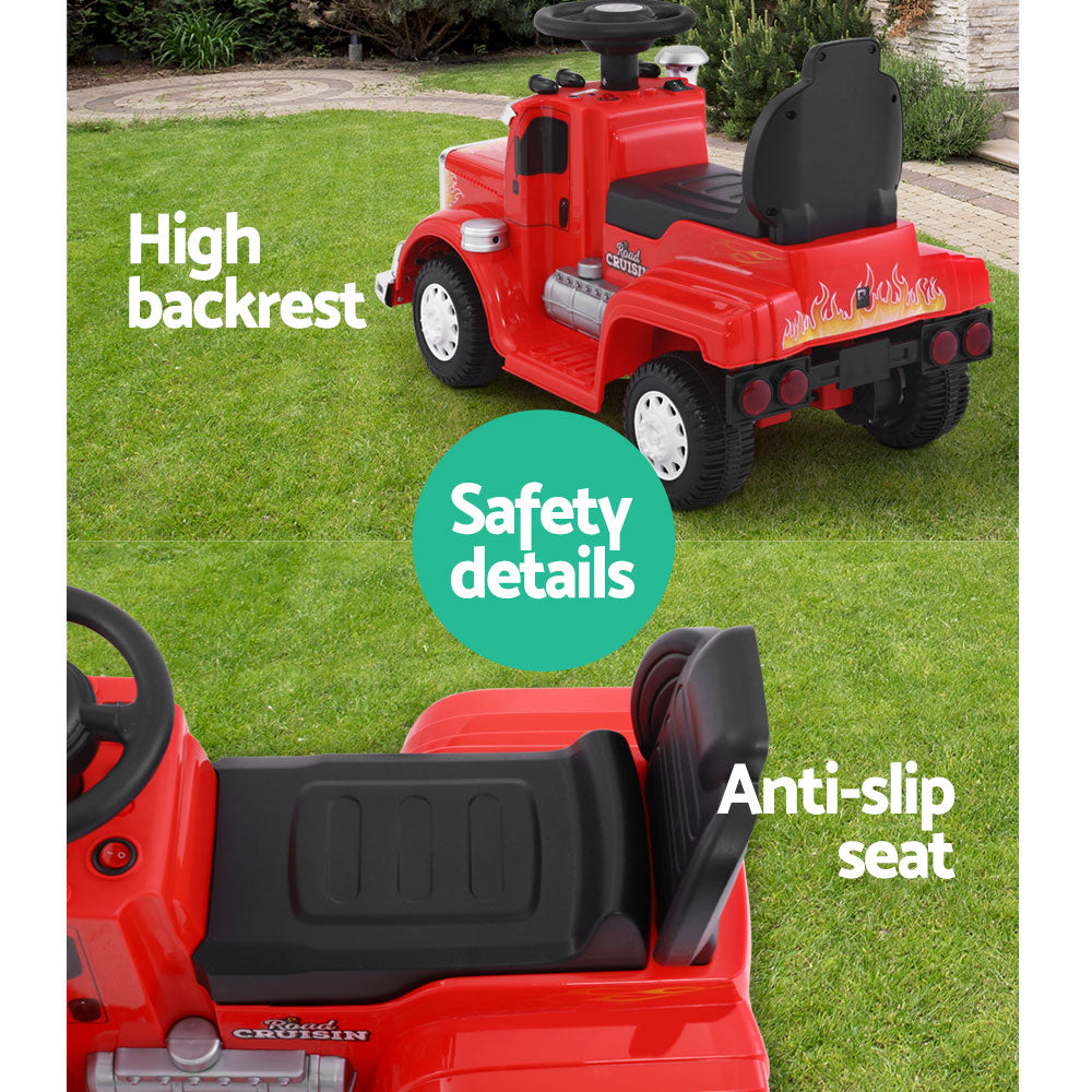 Kids Ride On Red Electric Truck - Battery Operated