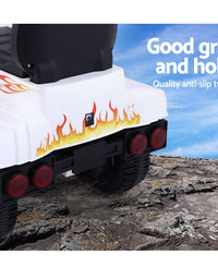 Kids Ride On White Electric Truck - Battery Operated
