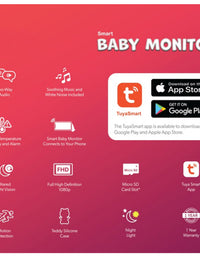 New DGTEC Teddy Smart Full HD Baby Monitor Pink iOS Android App
