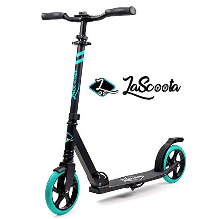 Lascoota Pulse - Adult Kick Push Commuter Scooter l Aqua