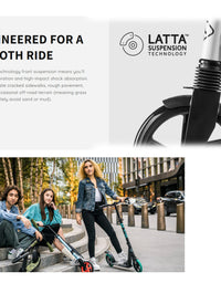 Lascoota Pulse - Adult Kick Push Commuter Scooter l Aqua
