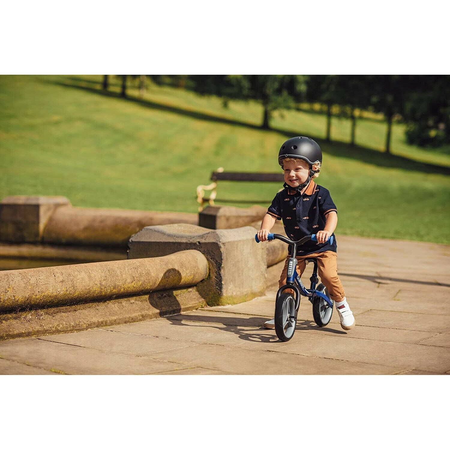 Globber Go Kids Balance Bike - Lime Charcoal (2-5 years)