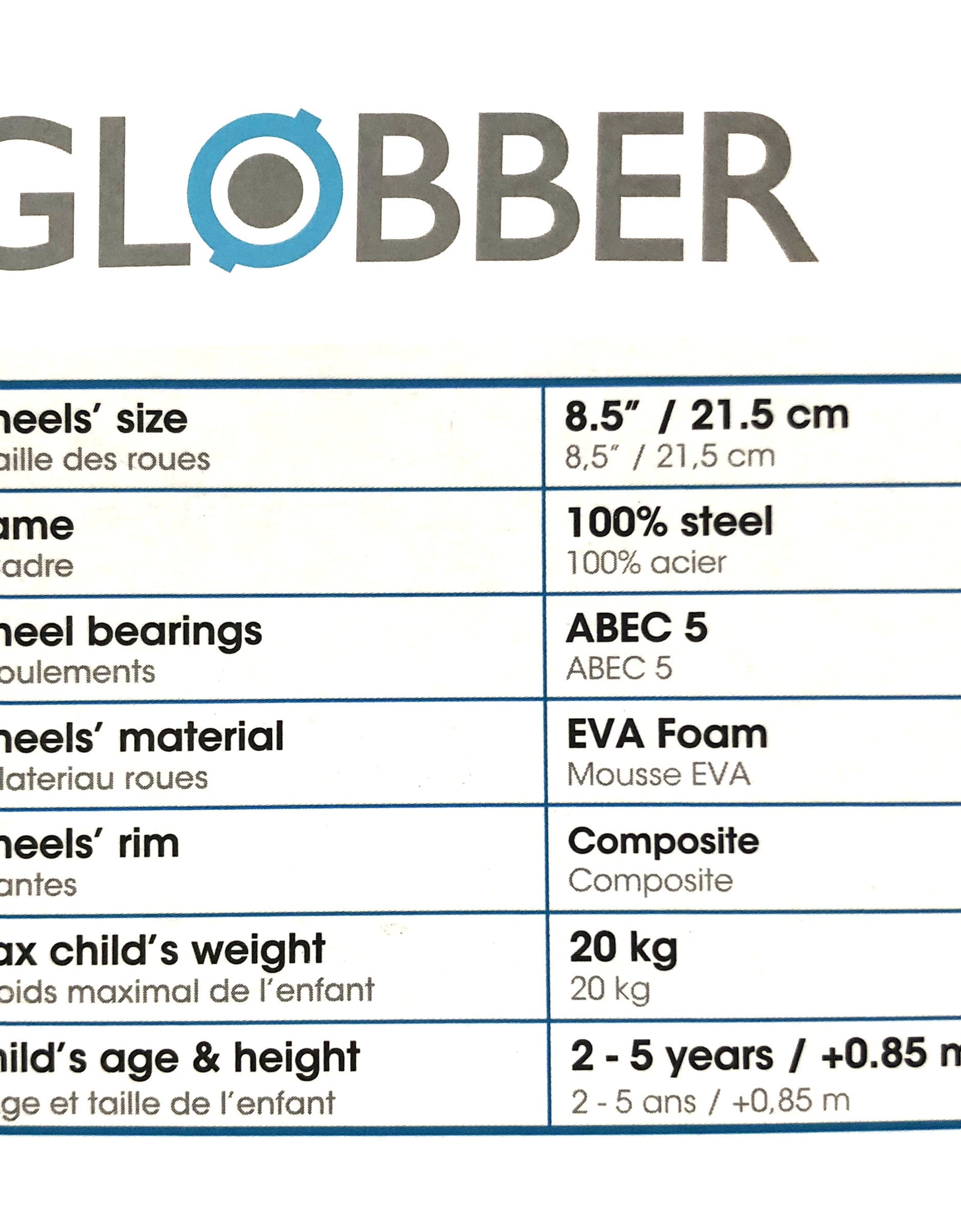 Globber Go Kids Balance Bike - Lime Charcoal (2-5 years)