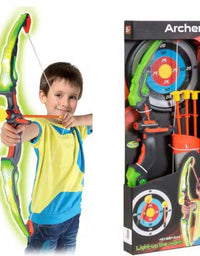 Latest Kingsport Light-up Kids Archery Set Suction Arrows Target
