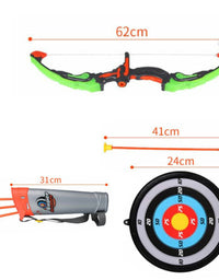 Latest Kingsport Light-up Kids Archery Set Suction Arrows Target
