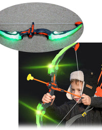 Latest Kingsport Light-up Kids Archery Set Suction Arrows Target
