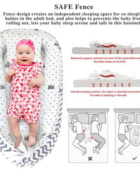 Portable Newborn Baby Lounger Nest Pod Crib Cot Bed Sleeping Babies Bassinet
