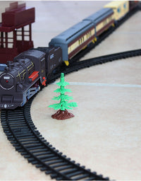 Electric Large Classic Train Set Rail Track Carriages Kids Vehicle Toy Gift
