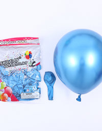 100PCS 5'' Latex Balloon Set Pearlized Blue Birthday Wedding Party Decoration
