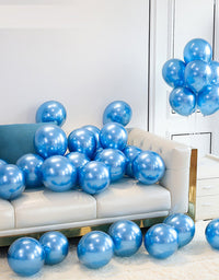 100PCS 5'' Latex Balloon Set Pearlized Blue Birthday Wedding Party Decoration
