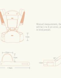 Adjustable Ergonomic Infant Baby Carrier With Hip Seat Stool Wrap Sling Backpack
