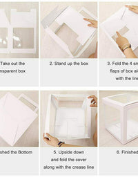 ONE Balloons Box Clear Gift Boxes Gift Birthday Baby Shower Party AU
