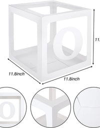 ONE Balloons Box Clear Gift Boxes Gift Birthday Baby Shower Party AU
