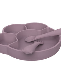 Remi Silicone Divider Plate - Pink Clay
