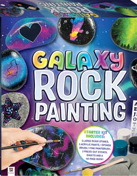 Galaxy Rock Painting
