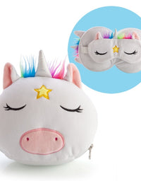 Smoosho's Pals Travel Unicorn Mask & Pillow
