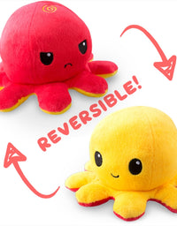 Reversible Plushie - Octopus Red/Yellow
