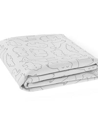 Bubba Blue Ash Grey Safari Bamboo Jersey Bassinet Fitted Sheet BB06561
