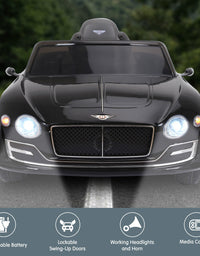 Kahuna Bentley Exp 12 Licensed Speed 6E Electric Kids Ride On Car Black
