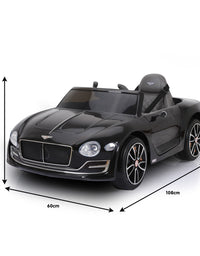 Kahuna Bentley Exp 12 Licensed Speed 6E Electric Kids Ride On Car Black
