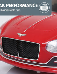 Kahuna Bentley Exp 12 Speed 6E Licensed Kids Ride On Electric Car Remote Control - Red
