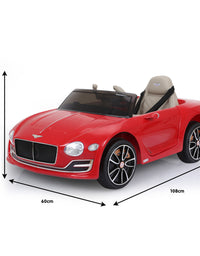 Kahuna Bentley Exp 12 Speed 6E Licensed Kids Ride On Electric Car Remote Control - Red
