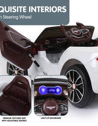 Kahuna Bentley Exp 12 Speed 6E Licensed Kids Ride On Electric Car Remote Control - White
