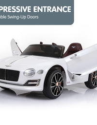 Kahuna Bentley Exp 12 Speed 6E Licensed Kids Ride On Electric Car Remote Control - White
