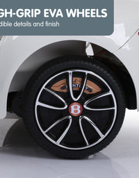 Kahuna Bentley Exp 12 Speed 6E Licensed Kids Ride On Electric Car Remote Control - White
