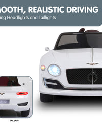 Kahuna Bentley Exp 12 Speed 6E Licensed Kids Ride On Electric Car Remote Control - White
