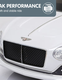 Kahuna Bentley Exp 12 Speed 6E Licensed Kids Ride On Electric Car Remote Control - White
