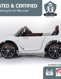 Kahuna Bentley Exp 12 Speed 6E Licensed Kids Ride On Electric Car Remote Control - White

