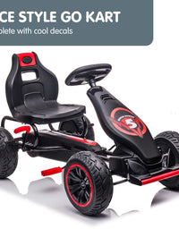 Kahuna G18 Kids Ride On Pedal Powered Go Kart Racing Style - Red
