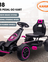 Kahuna G18 Kids Ride On Pedal Go Kart - Rose Pink
