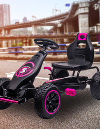 Kahuna G18 Kids Ride On Pedal Go Kart - Rose Pink
