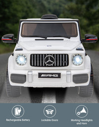 Kahuna Mercedes Benz AMG G63 Licensed Kids Ride On Electric Car Remote Control - White
