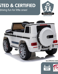 Kahuna Mercedes Benz AMG G63 Licensed Kids Ride On Electric Car Remote Control - White
