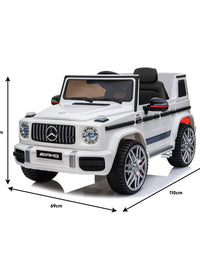 Kahuna Mercedes Benz AMG G63 Licensed Kids Ride On Electric Car Remote Control - White

