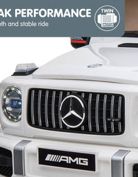 Kahuna Mercedes Benz AMG G63 Licensed Kids Ride On Electric Car Remote Control - White

