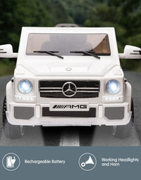 Kahuna Mercedes Benz AMG G65 Licensed Kids Ride On Electric Car Remote Control - White
