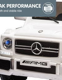 Kahuna Mercedes Benz AMG G65 Licensed Kids Ride On Electric Car Remote Control - White
